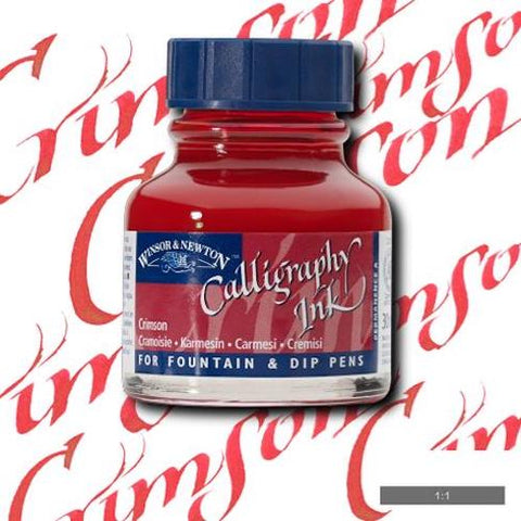 WINSOR & NEWTON CALLIGRAPHY INK 30ml - Crimson
