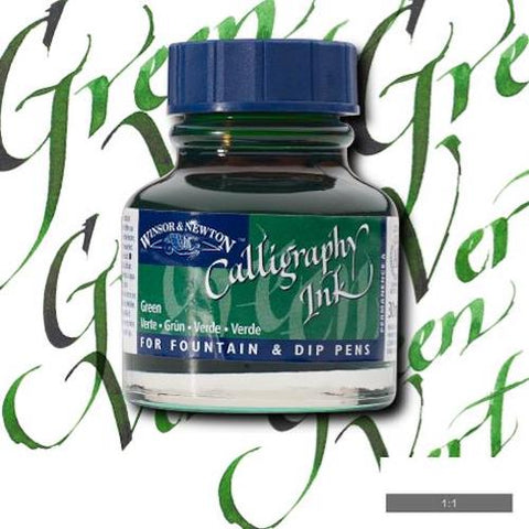 WINSOR & NEWTON CALLIGRAPHY INK 30ml - Green