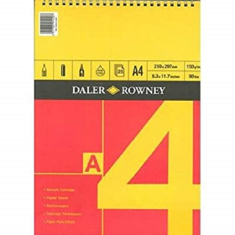 Daler Rowney Series A Spiral Cartridge Pad - A4