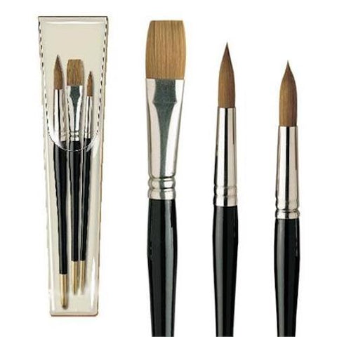 PRO ARTE Prolene Watercolour Brush Set - Three Brushes - W5