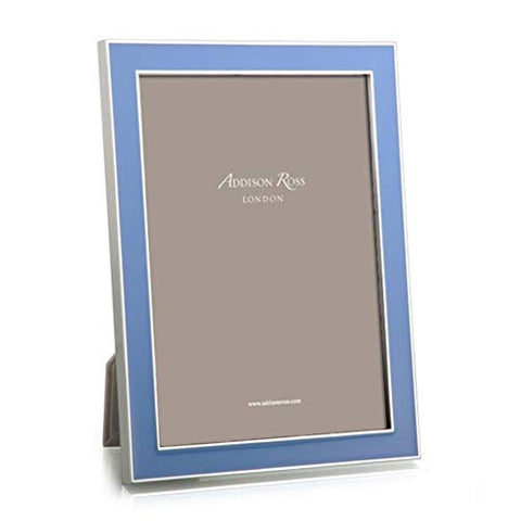 ADDISON ROSS Enamel Photograph Frame - Periwinkle - 5" x 7"