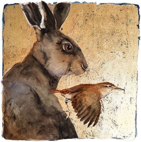 JACKIE MORRIS - JM4001 - Signed Limited Edition Print - Hare and Wren