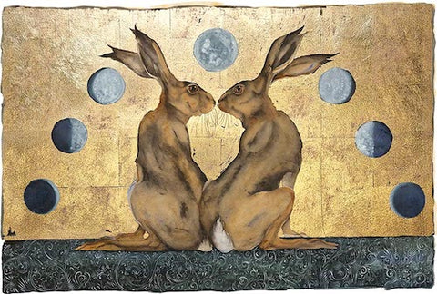 JACKIE MORRIS - JM4053 - Signed Limited Edition Print - The Hare Moon