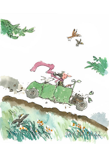 QUENTIN BLAKE - QB9902 - Collector's Limited Edition - Mrs Armitage Queen of the Road