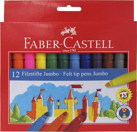 Faber Castell Jumbo Felt Tip Pens - Set of 12