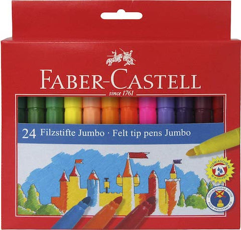 Faber Castell Jumbo Felt Tip Pens - Set of 24