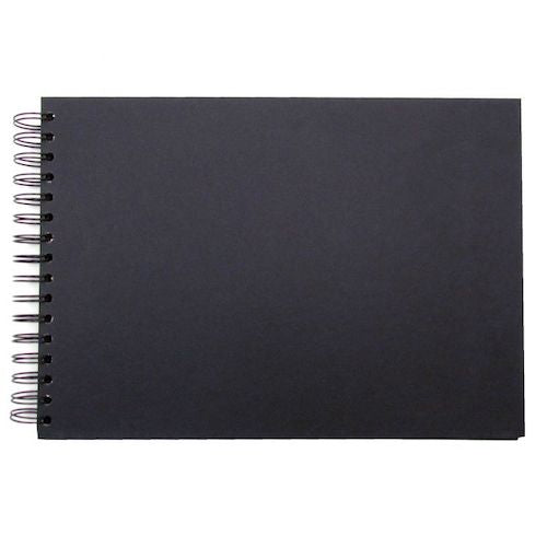 SEAWHITE BLACK CARD DISPLAY BOOK - A3 - Landscape
