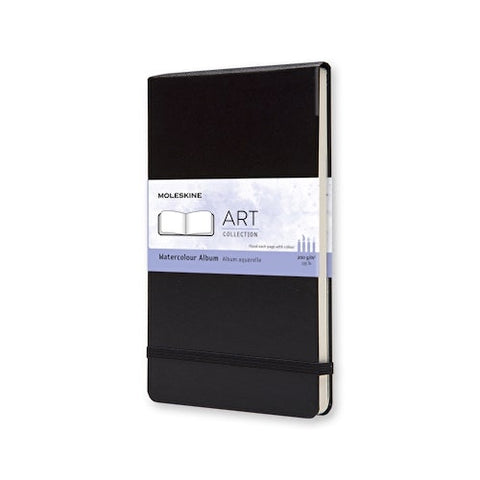 MOLESKINE ARTBOOK - BLACK HARD COVER - WATERCOLOUR ALBUM - Pocket Size