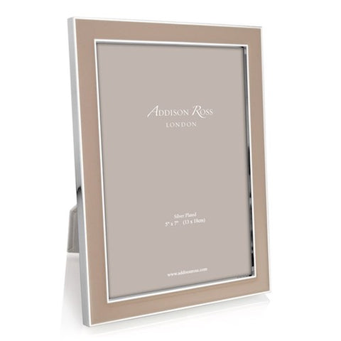 ADDISON ROSS Enamel Photograph Frame - Cappuccino - 4" x 6"