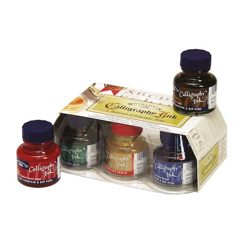 WINSOR & NEWTON CALLIGRAPHY INK SET - Six Colours