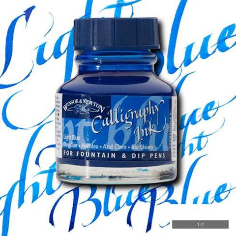 WINSOR & NEWTON CALLIGRAPHY INK 30ml - Light Blue