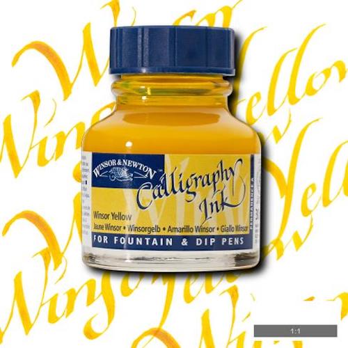 WINSOR & NEWTON CALLIGRAPHY INK 30ml - Winsor Yellow