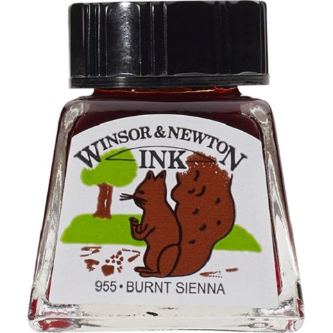 WINSOR & NEWTON DRAWING INK 14ml - Burnt Sienna
