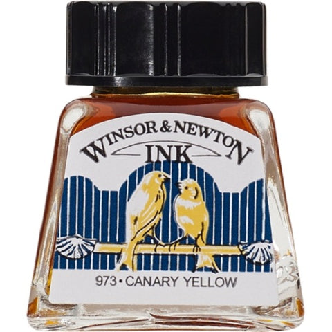 WINSOR & NEWTON DRAWING INK 14ml - Canary Yellow