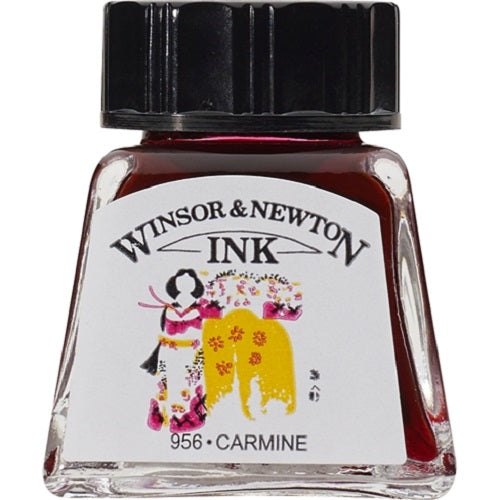 WINSOR & NEWTON DRAWING INK 14ml - Carmine