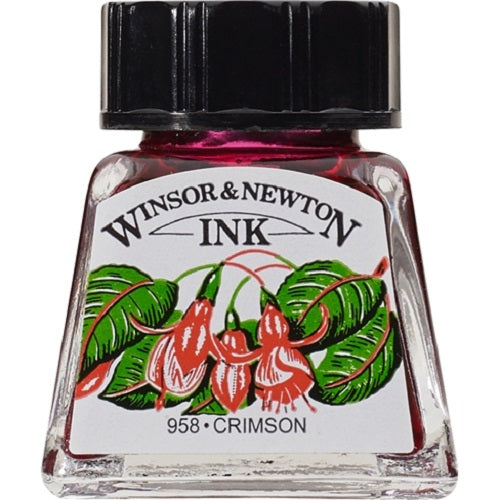 WINSOR & NEWTON DRAWING INK 14ml - Crimson