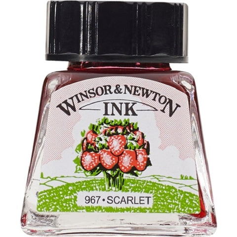 WINSOR & NEWTON DRAWING INK 14ml - Scarlet
