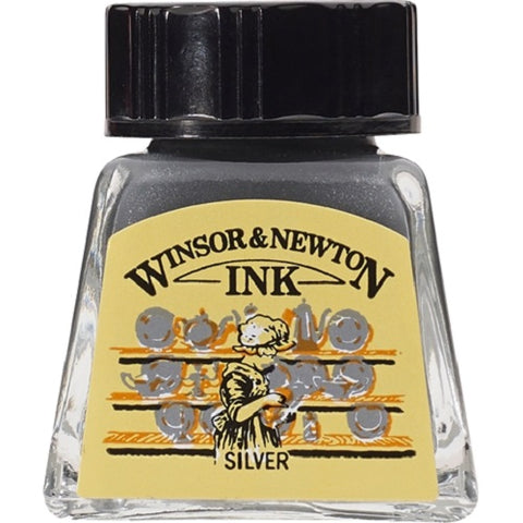 WINSOR & NEWTON DRAWING INK 14ml - Silver