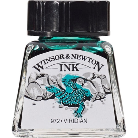 WINSOR & NEWTON DRAWING INK 14ml - Viridian