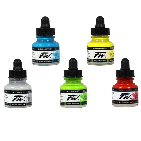 Daler Rowney FW Acrylic Inks - 24 Colours