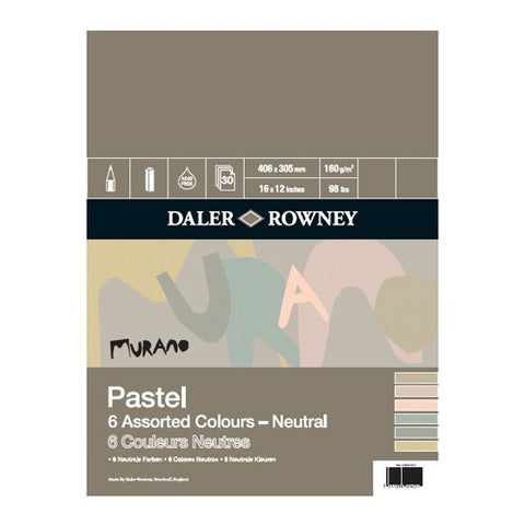 Daler Rowney Murano Pastel Pad - Neutral Colours - 16" x 12"