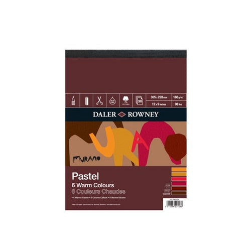 Daler Rowney Murano Pastel Pad - Warm Colours - 12" x 9"