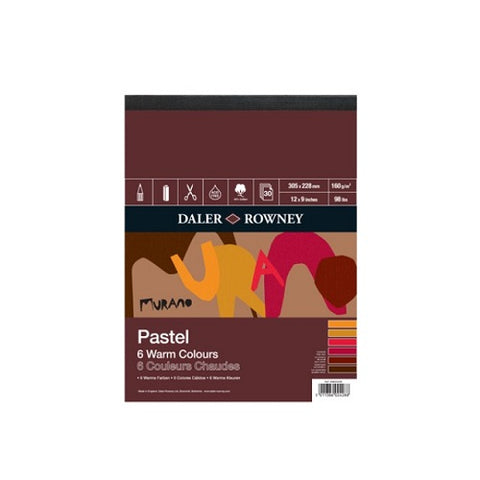 Daler Rowney Murano Pastel Pad - Warm Colours - 12" x 9"