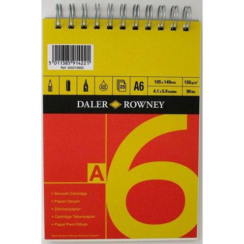 Daler Rowney Series A Spiral Cartridge Pad - A6