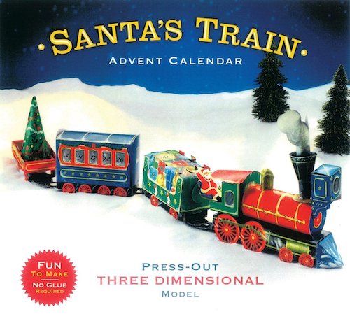 Christmas Advent Calendar - 3 Dimensional Pop-Up Santa's Train