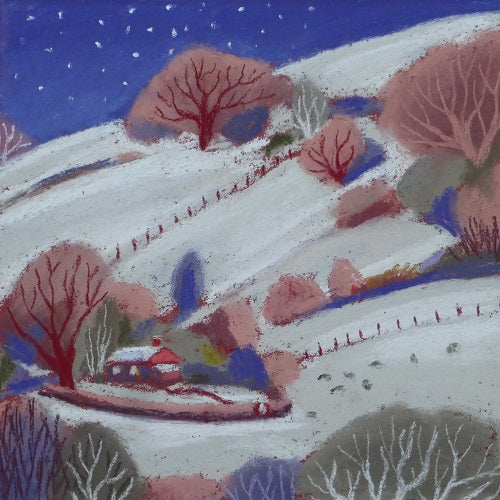 Charity Christmas Cards - Pack of 5 Cards - Sue Campion - Starry Night