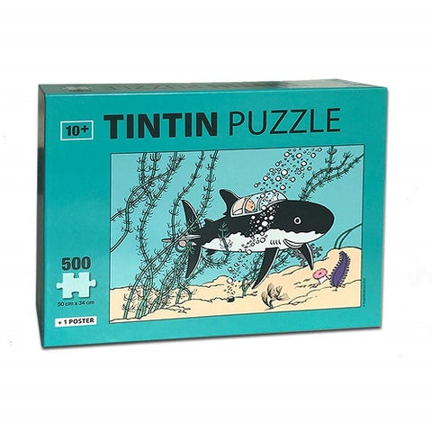 TINTIN 500 Piece Jigsaw - The Submarine Shark - 50 x 34cm