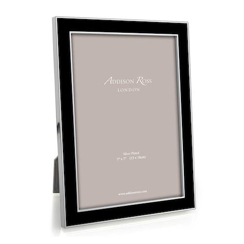 ADDISON ROSS Enamel Photograph Frame - Black - 8" x 10"