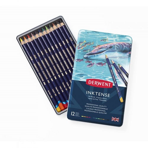 DERWENT INKTENSE PENCILS - Tin of 12 Pencils