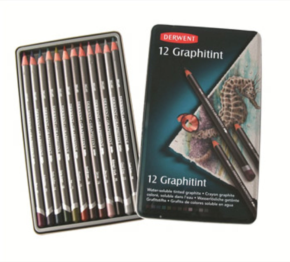 DERWENT GRAPHITINT PENCILS - Tin of 12 Pencils