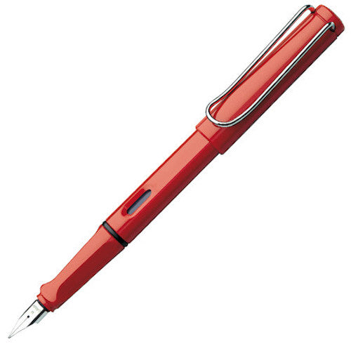 LAMY Safari Fountain Pen - Medium Nib - Shiny Red