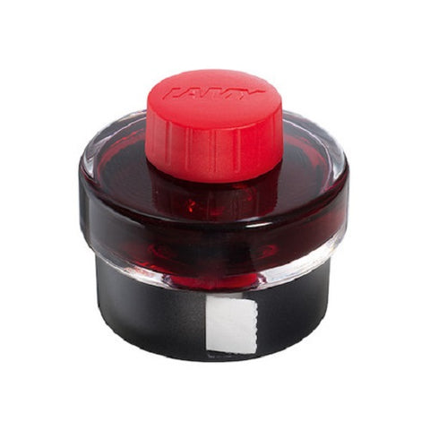 LAMY T52 INK BOTTLE WITH BLOTTING PAPER ROLL  - 50ml - Red