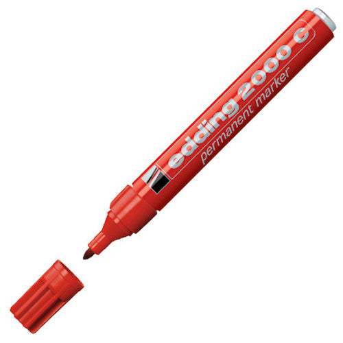 Edding 2000c Permanent Marker - Bullet Tip - Red