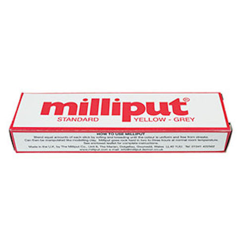Milliput Epoxy Putty 2-stick Pack 113g (4oz) Yellow grey
