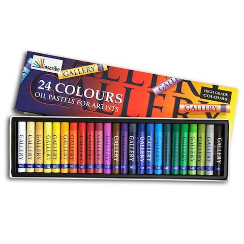 INSCRIBE OIL PASTEL Set of 24 Assorted Colours
