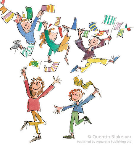 QUENTIN BLAKE - QB6072 - Signed Limited Edition Print - Celebration (Sold out at the publisher)