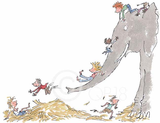 QUENTIN BLAKE - QB9021 - Collector's Limited Edition - It's Large and Grey and Lots of Fun