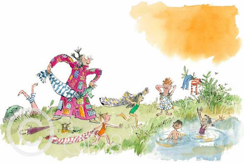 QUENTIN BLAKE - QB9053 - Collector's Limited Edition - Her Overcoat Has Pockets Galore