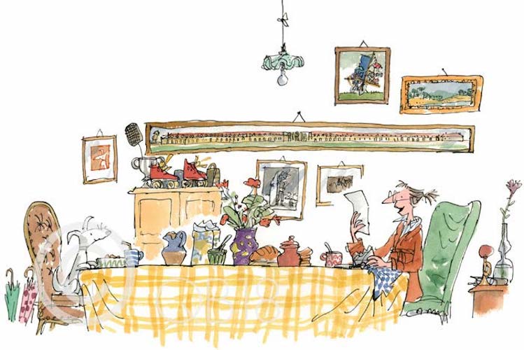 QUENTIN BLAKE - QB9054 - Collector's Limited Edition - Mrs Armitage Read The Letter to Breakspear