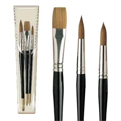 PRO ARTE Prolene Watercolour Brush Set - Three Brushes - W5