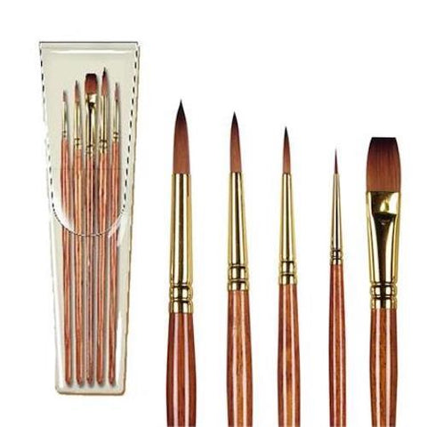 PRO ARTE Prolene Plus Watercolour Brush Set - Five Brushes - W2