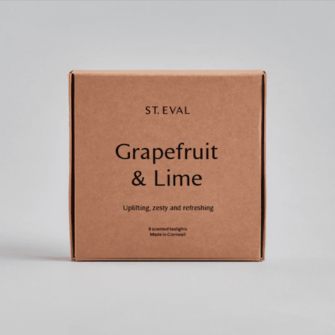 ST EVAL Scented Tea Lights - Box of 9 - Grapefruit & Lime