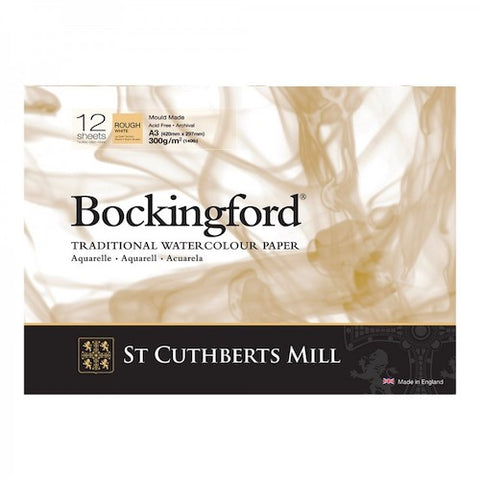 BOCKINGFORD Watercolour Pad 140lb - Rough Surface - 12 Sheets - A3