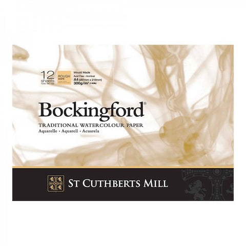 BOCKINGFORD Watercolour Pad 140lb - Rough Surface - 12 Sheets - A4