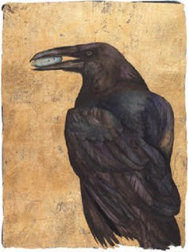 JACKIE MORRIS - JM8028 - Lost Words - Signed Limited Edition Print - Raven - (Low Stock)