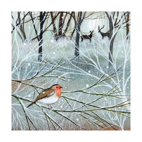Christmas Cards - Pack of 8 by Lucy Grossmith - Winter Woodland